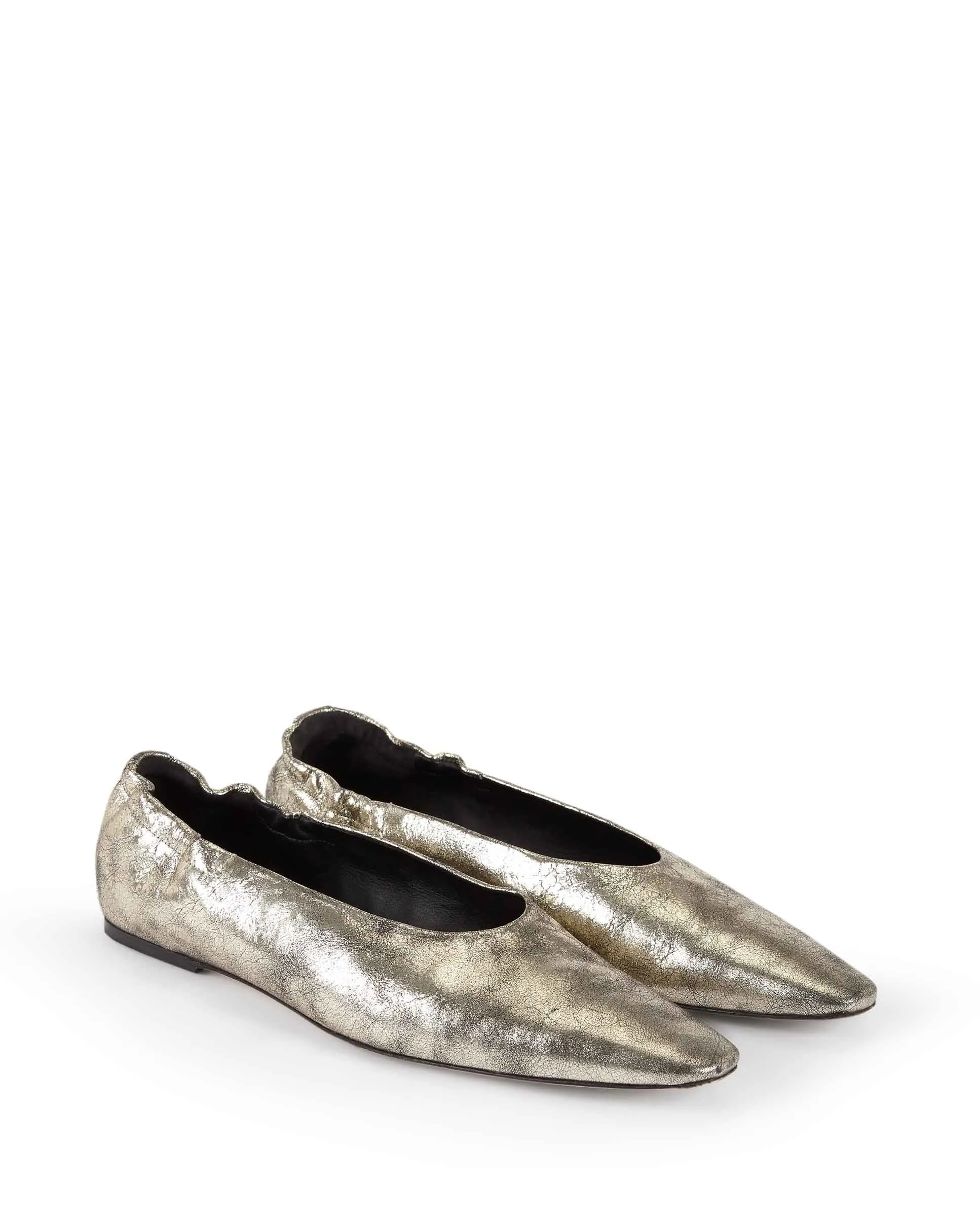 POPY | Leather ballerina silver