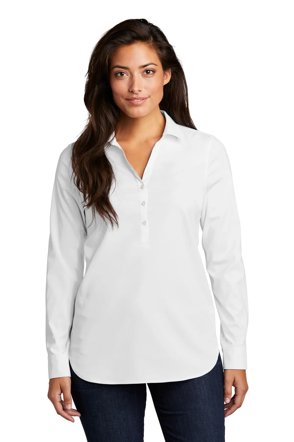 Port Authority  Ladies City Stretch Tunic LW680 White