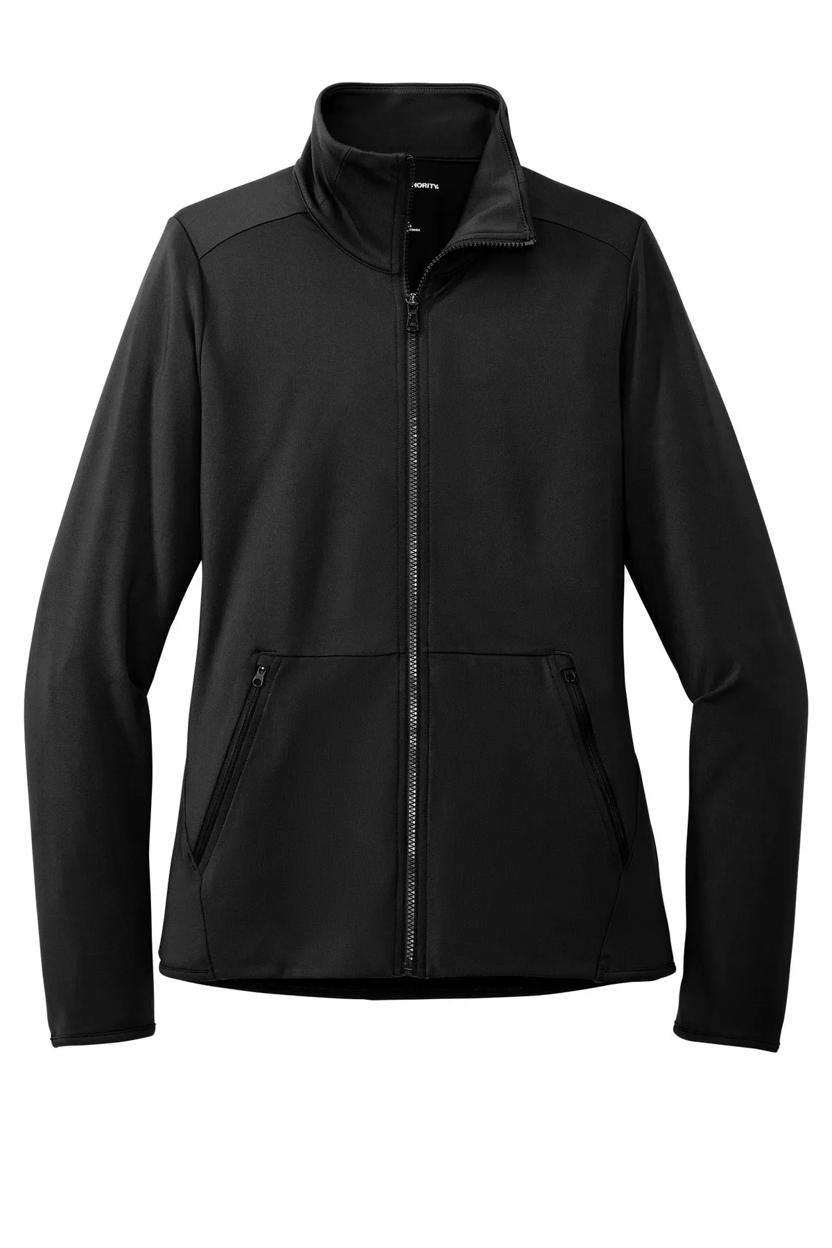 Port Authority Women's Accord Stretch Fleece Full-Zip LK595 Black
