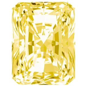 Radiant Canary Yellow FAB Moissanite Loose Stone