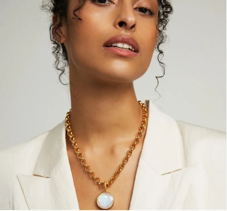Rainbow Moonstone Necklace