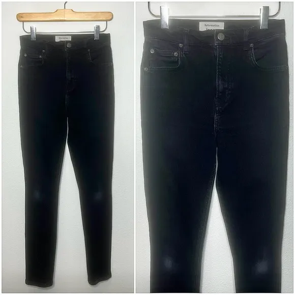 Reformation Black Skinny Jeans 27