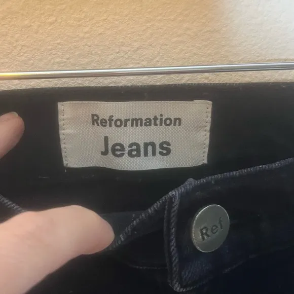 Reformation Black Skinny Jeans 27