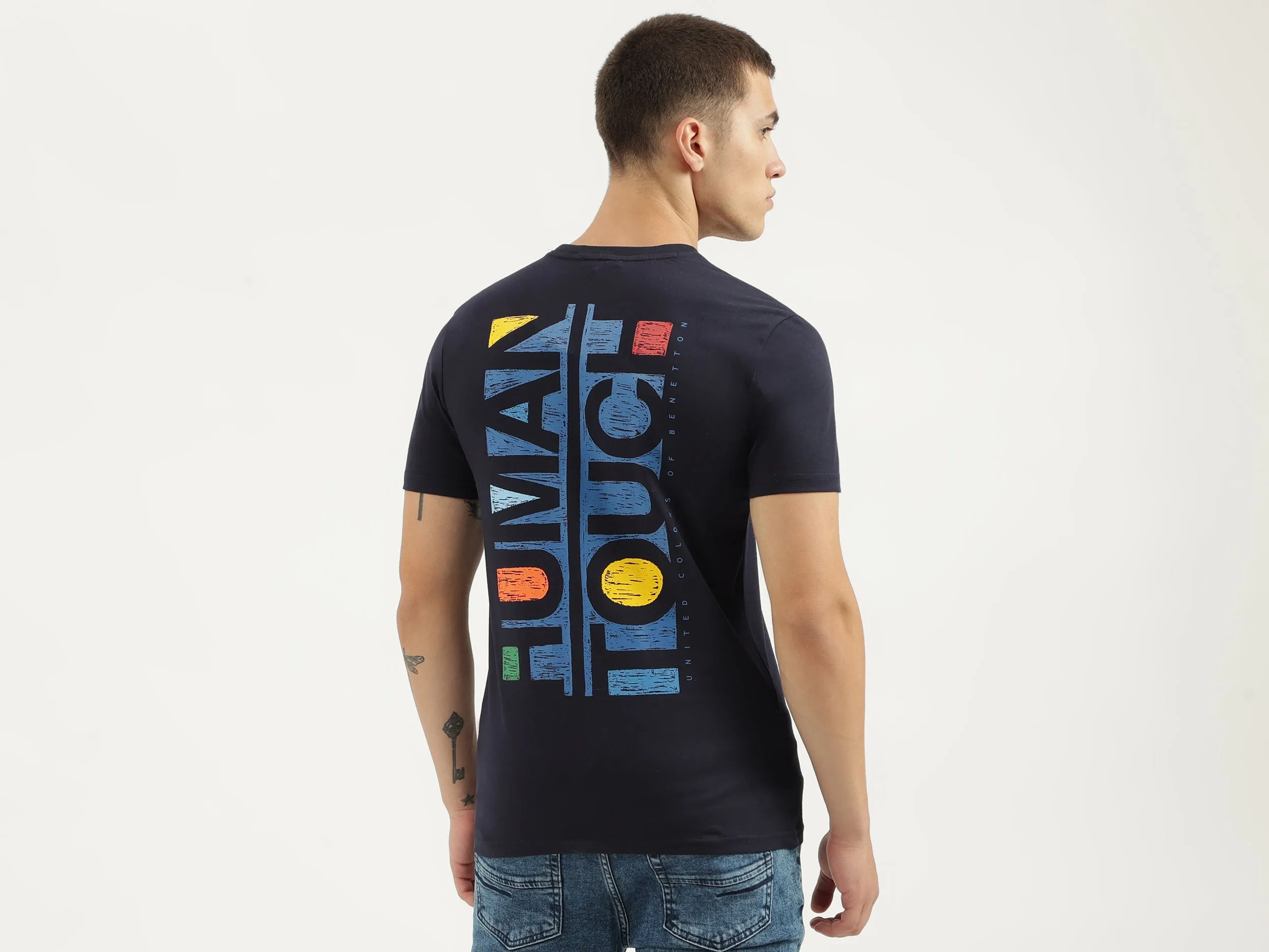 Regular Fit Round Neck Printed T-shirts