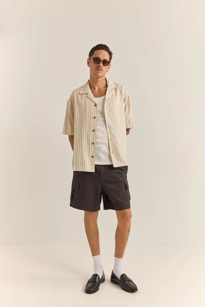 RELAXED STRIPE SS SHIRT