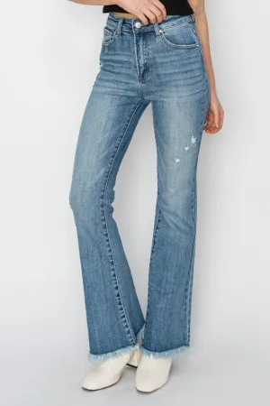 Risen High Rise Frey Bootcut Jeans