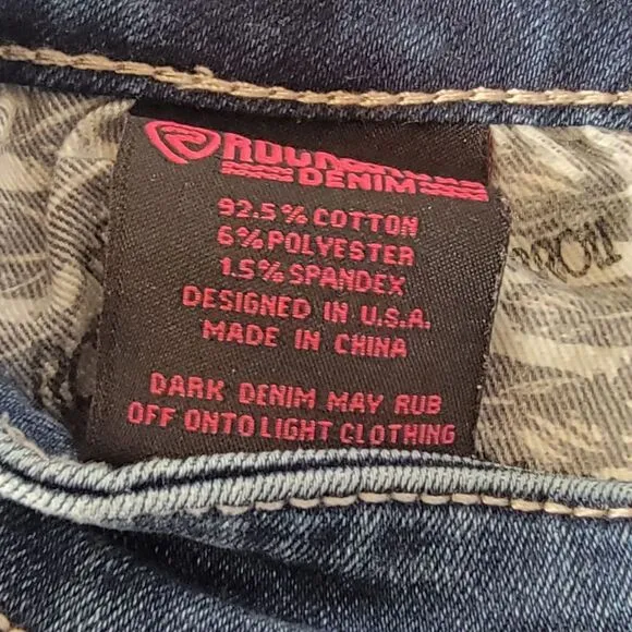 Rock &amp; Roll Cowgirl Denim Jeans – High Rise Trouser - Size 26x38