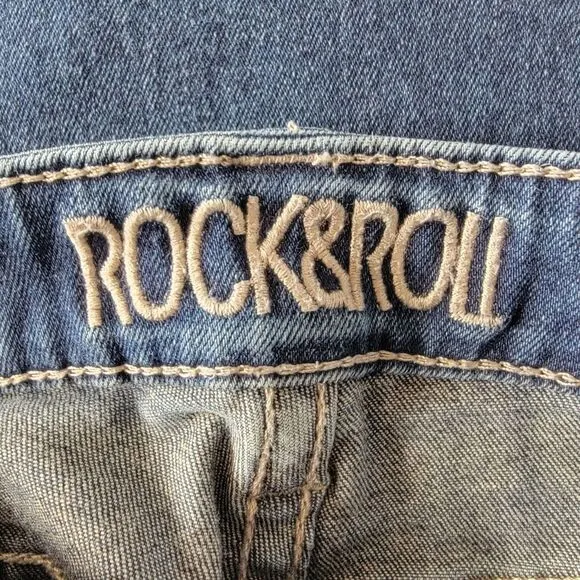 Rock &amp; Roll Cowgirl Denim Jeans – High Rise Trouser - Size 26x38
