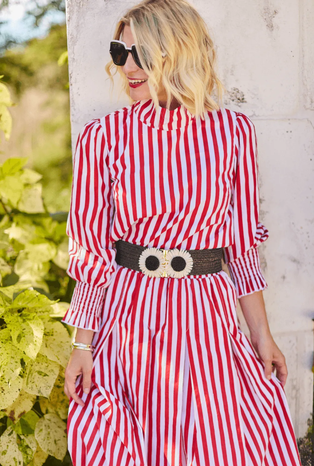SAMPLE Polly Party Skirt - Red Stripe