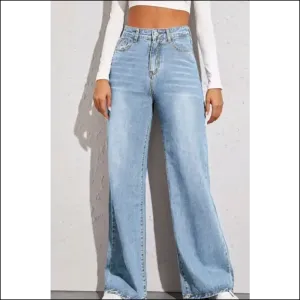 Sassy High Waist Wide Leg Jeans - for when You're Ready to Conquer the World!