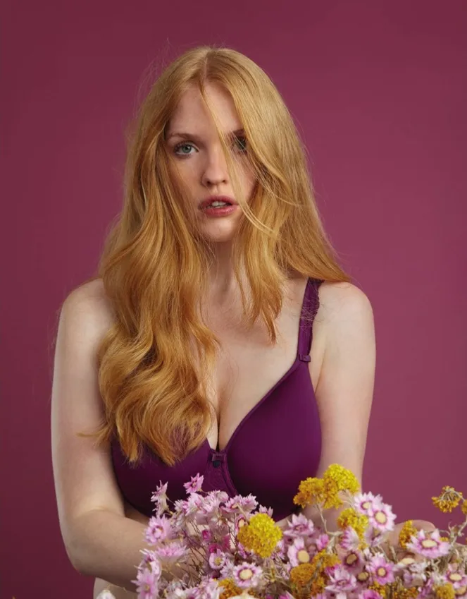 Selma Rosa Faia Underwire Bra 5637 with Spacer Cup - Purple Wine
