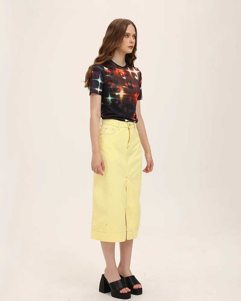 Seville Denim Maxi Skirt
