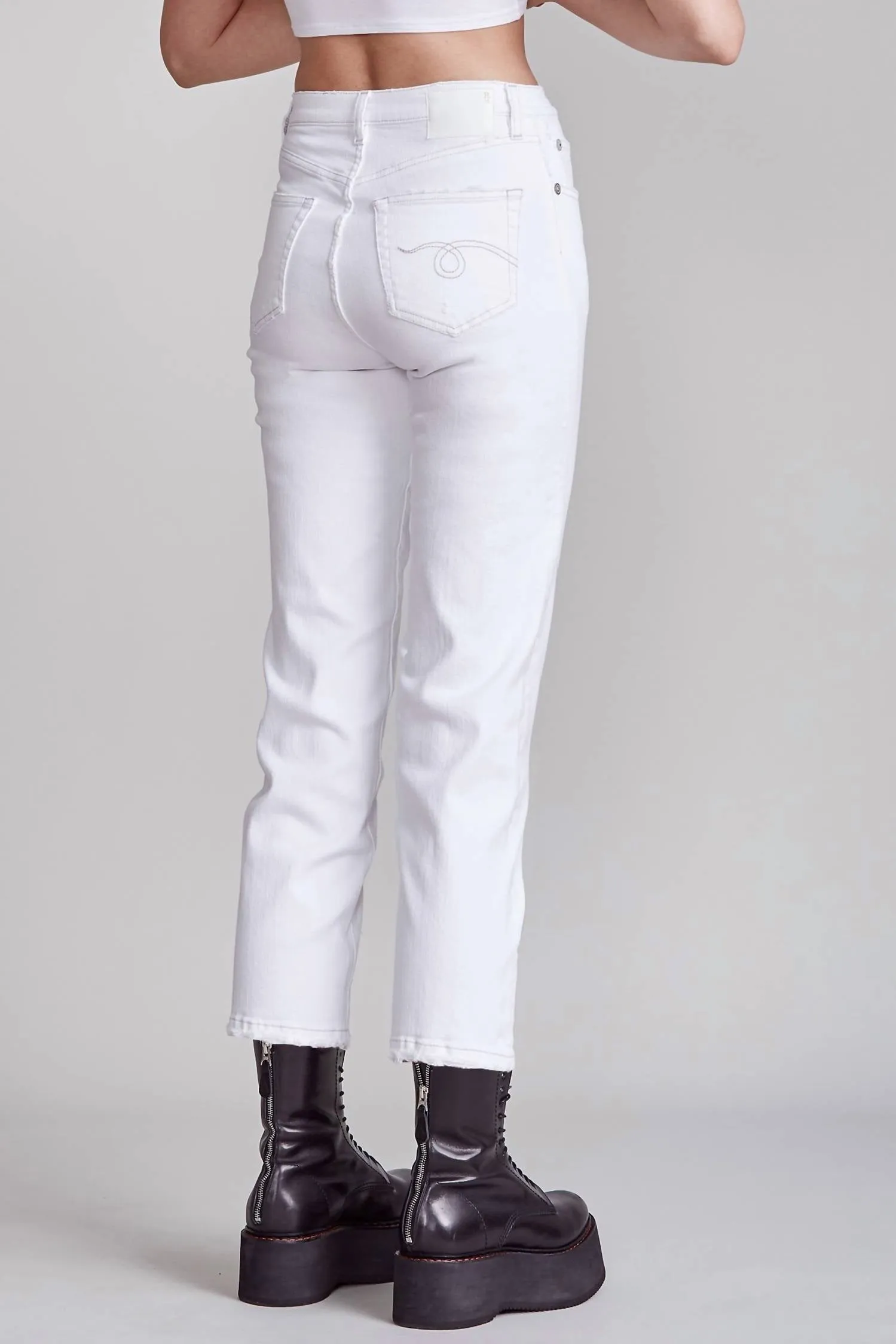 Shelley Slim Jeans In Bale White