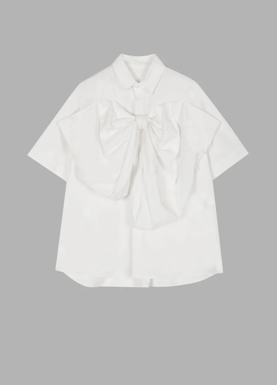 Shirt / JNBY Polka Dot Bow Loose Fit Cotton Shirt(100% cotton)