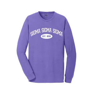 Sigma Sigma Sigma Long Sleeve Vintage T-Shirt