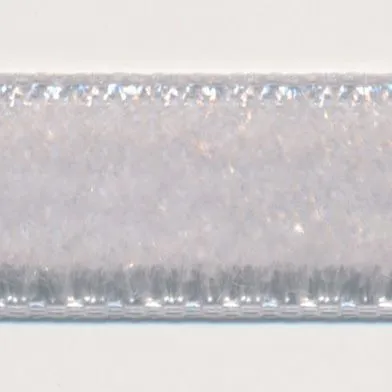 Single-Face Velveteen Ribbon #100 Pale Silver