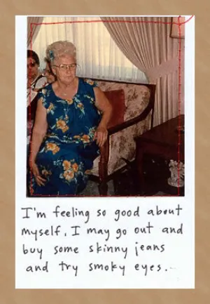 SKINNY JEANS & SMOKEY EYES - GREETING CARD