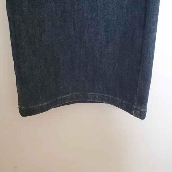 SOFT SURROUNDINGS JEANS WOMENS SZ 1X BOOT-CUT PULL-ON DARK BLUE ELASTIC WAIST
