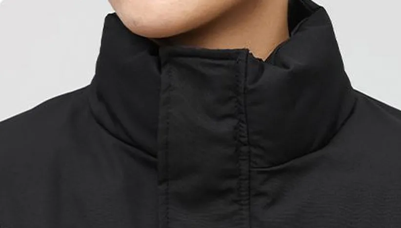 Solid and Unisex Cozy Puffer Jacket with Adjustable Fit