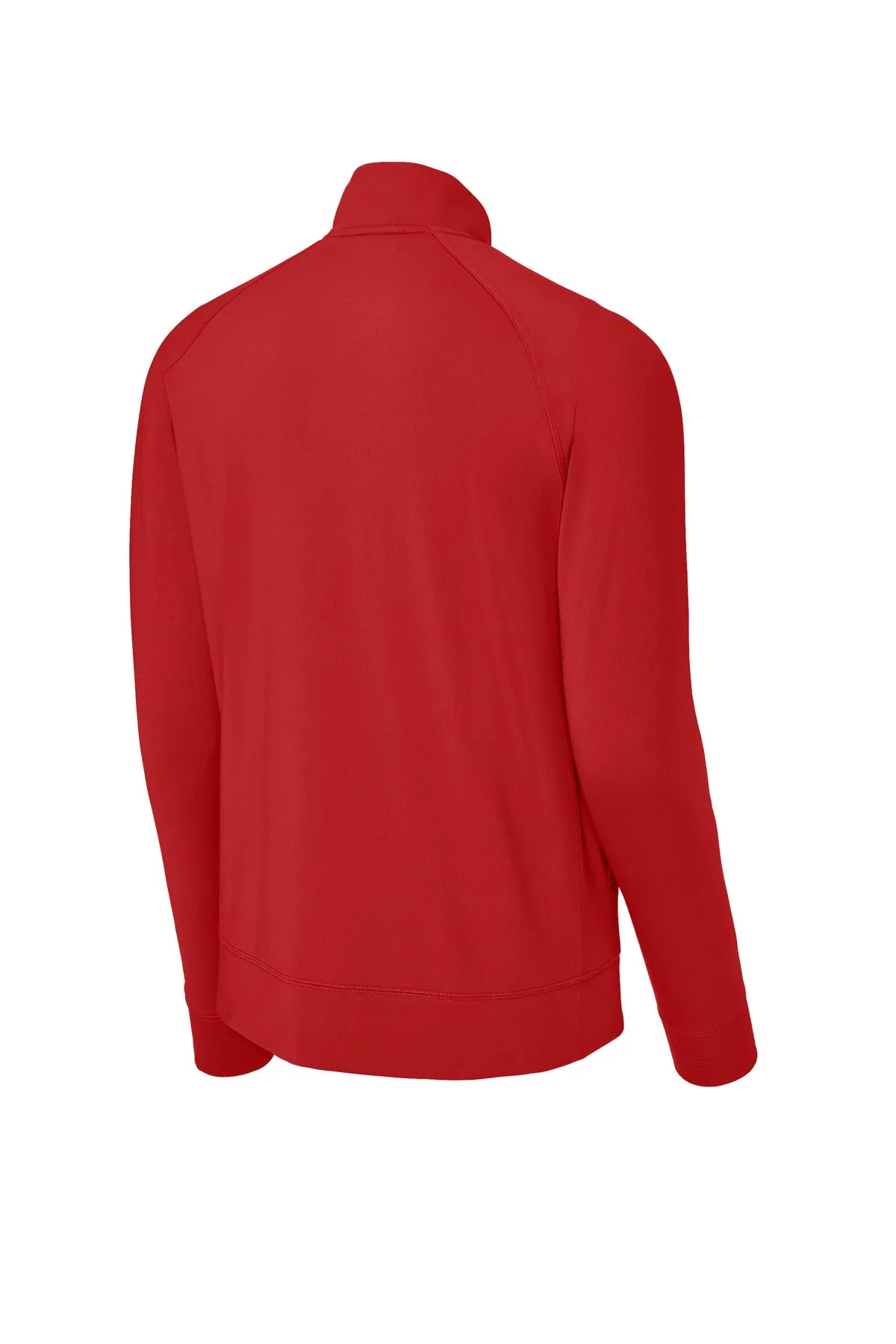 Sport-Tek Sport-Wick Stretch Full-Zip Cadet Jacket ST857 Deep Red