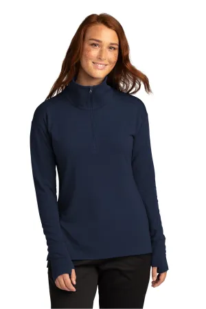 Sport-Tek Women's Sport-Wick Flex Fleece 1/4-Zip. LST561 True Navy