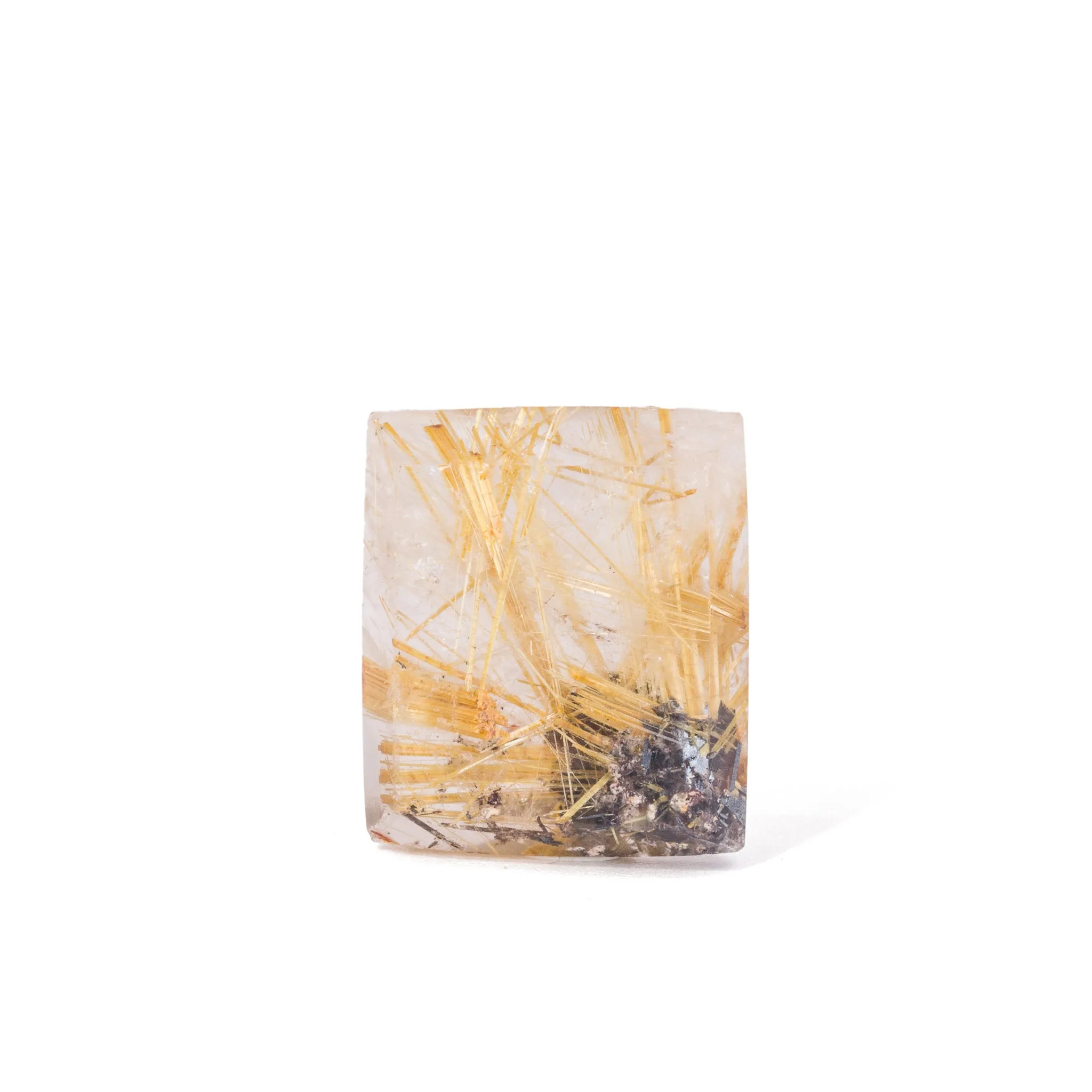 Star Rutile Quartz 19.37 Carat Gem Crystal Cabochon