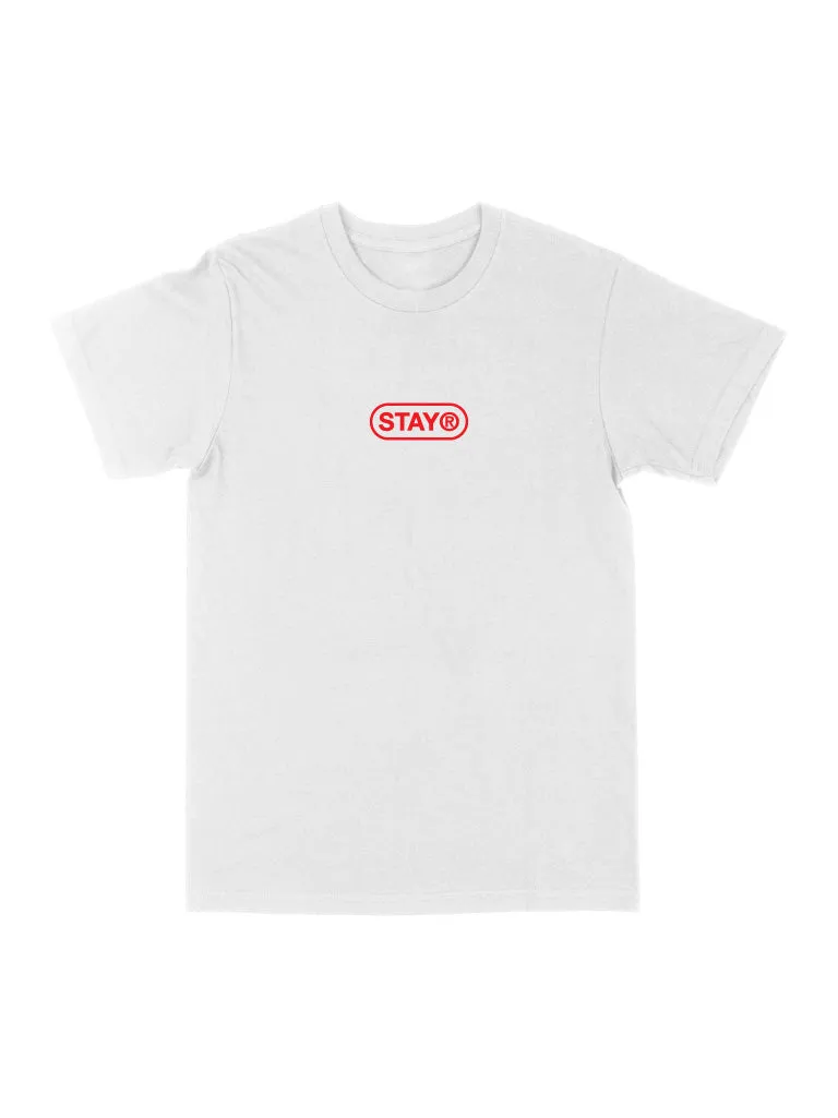 STAY® Pill Logo Tee - White