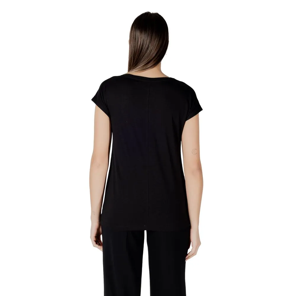 Street One Black Cotton Tops & T-Shirt