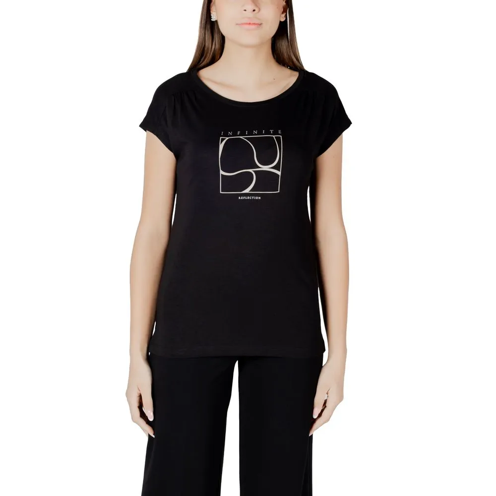 Street One Black Cotton Tops & T-Shirt