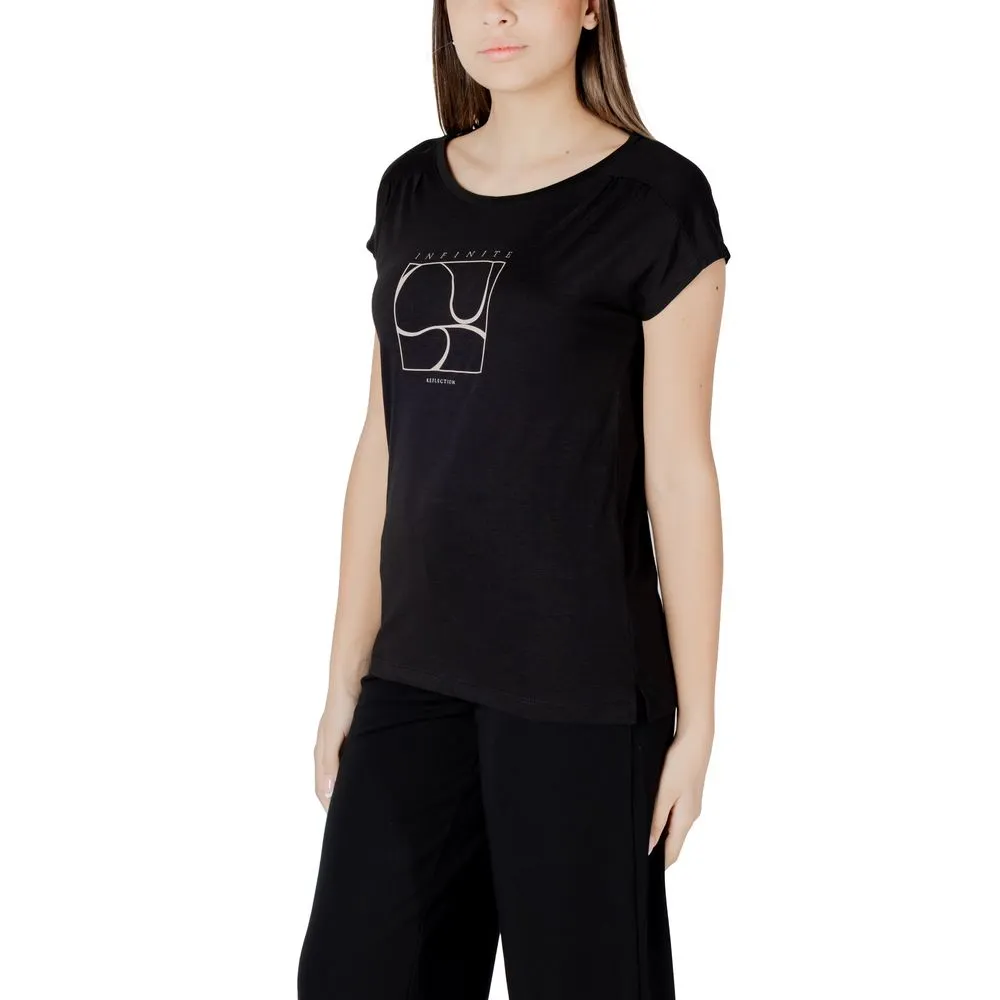 Street One Black Cotton Tops & T-Shirt