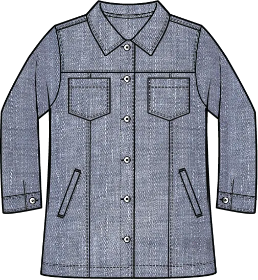 Stretch Denim Boyfriend Jacket