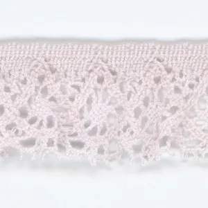 Stretch Torchon Lace #146 White Purple