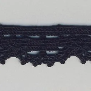 Stretch Torchon Lace #50 Black