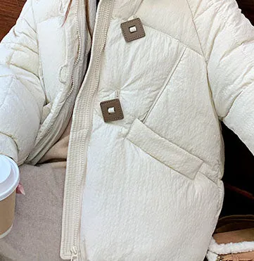 Stylish Quilted Puffer Jacket with Toggle Button for Women