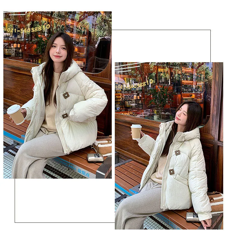 Stylish Quilted Puffer Jacket with Toggle Button for Women