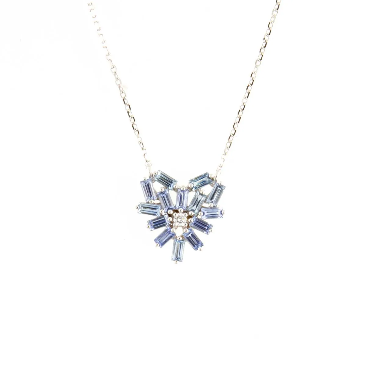 Suzanne Kalan Bold Light Blue Small Heart Pendant
