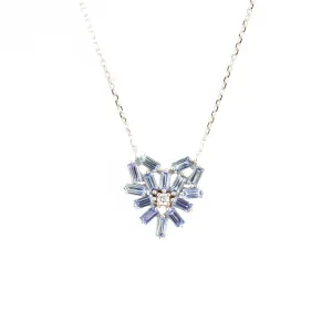 Suzanne Kalan Bold Light Blue Small Heart Pendant