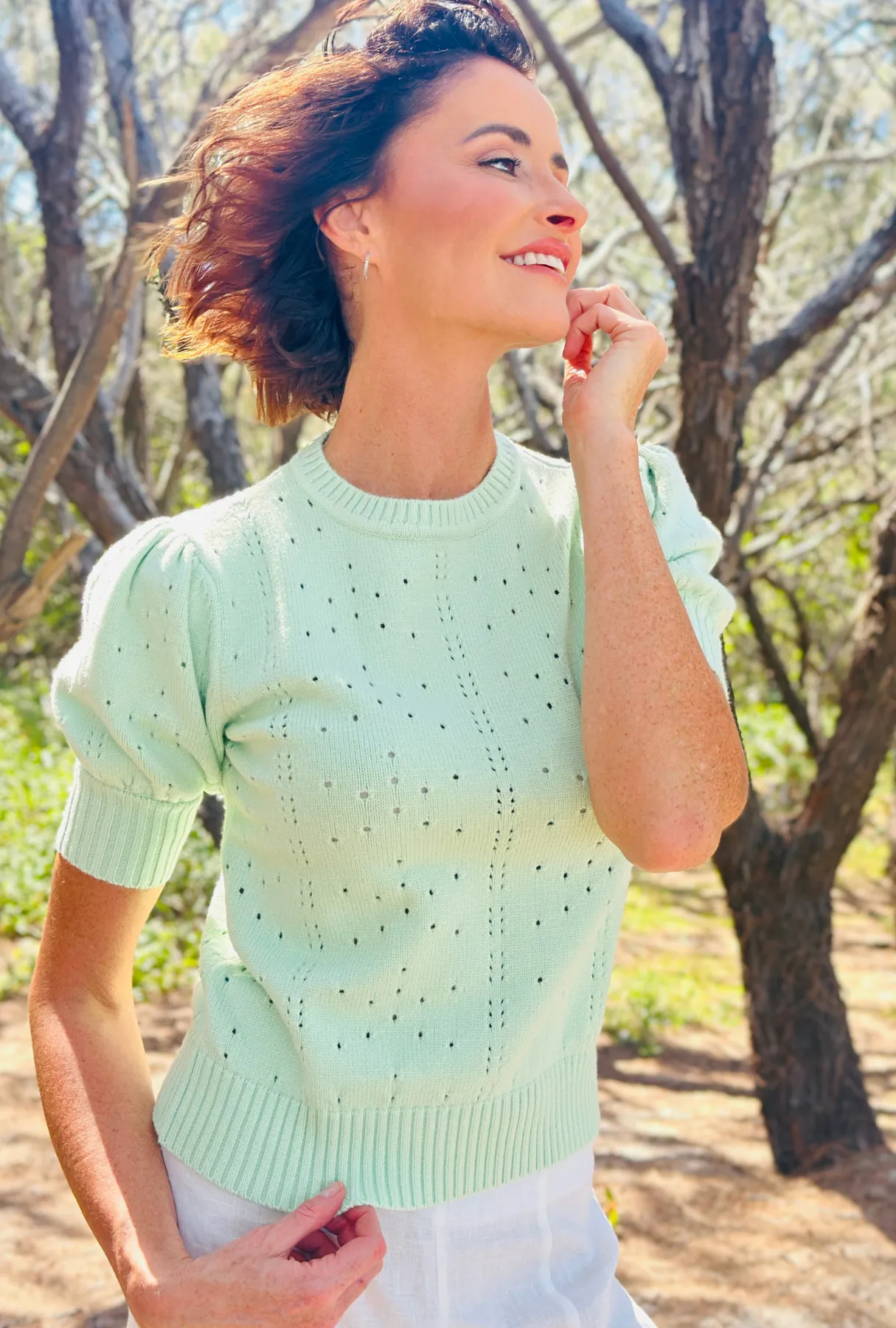 Sweet On You Pullover - Mint