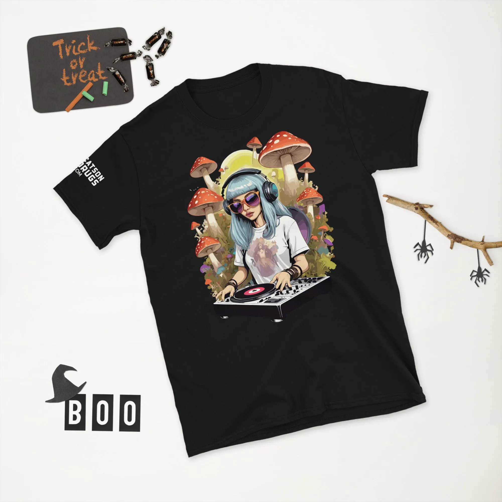 Techno T-Shirt | Psychedelic DJ Girl | Ecstasy Edition