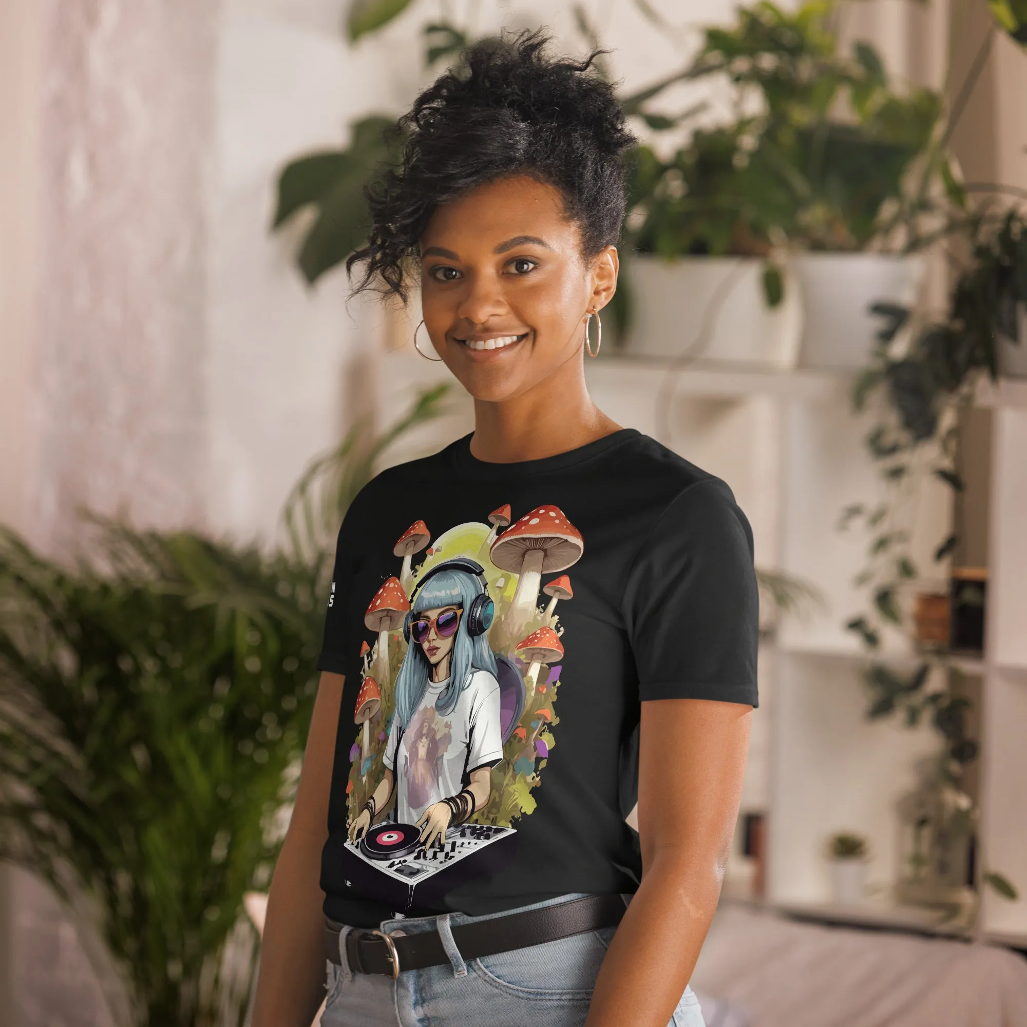 Techno T-Shirt | Psychedelic DJ Girl | Ecstasy Edition