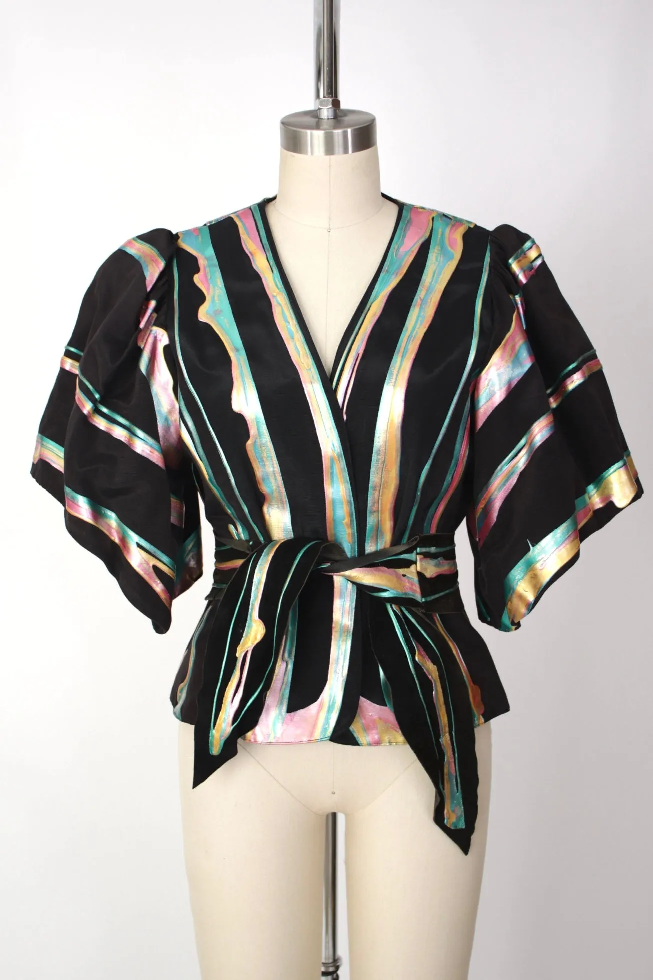 Terry & Toni Art To Wear Wrap Jacket