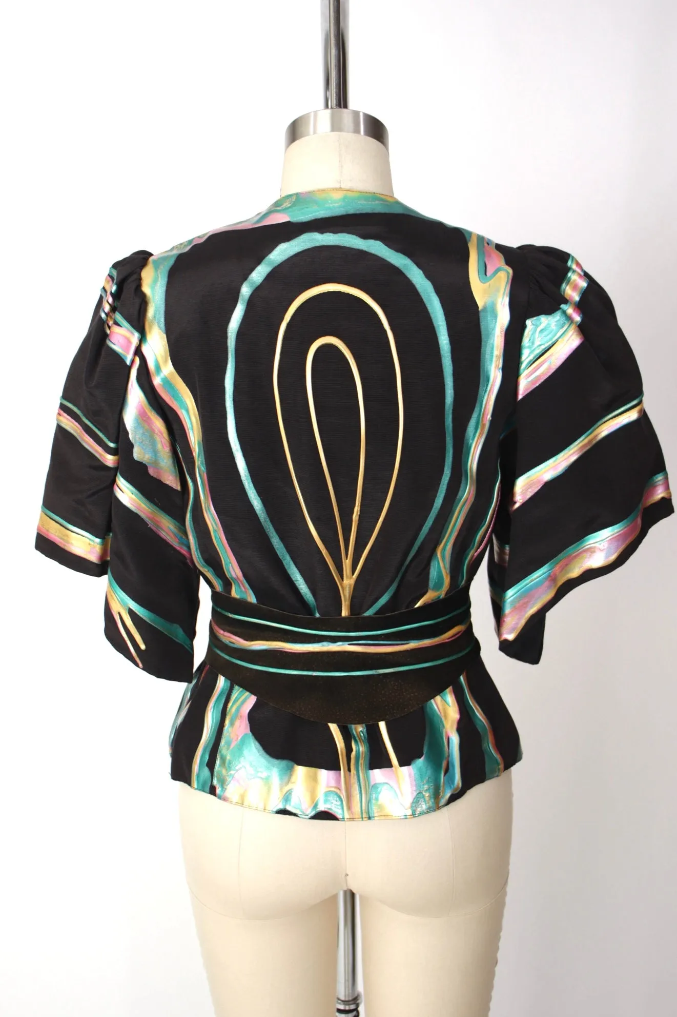 Terry & Toni Art To Wear Wrap Jacket