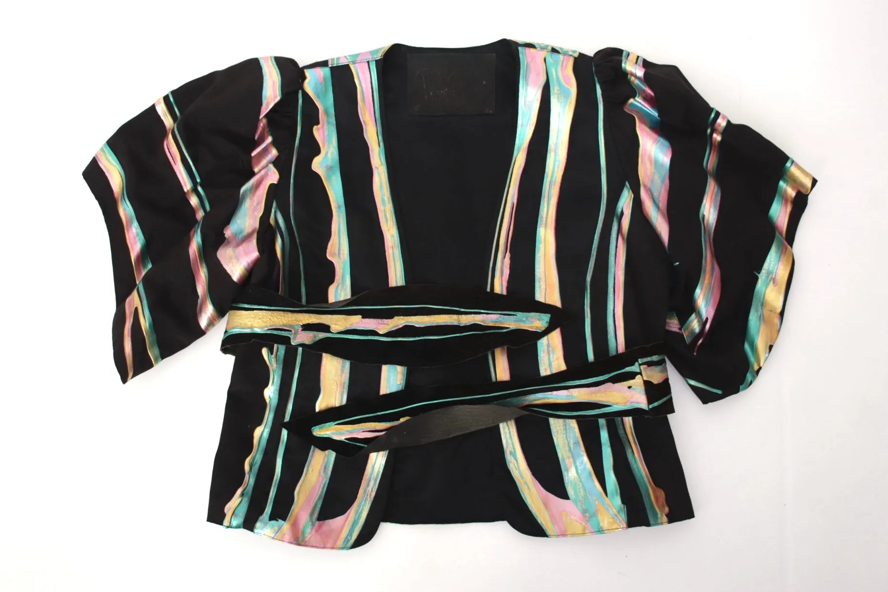 Terry & Toni Art To Wear Wrap Jacket