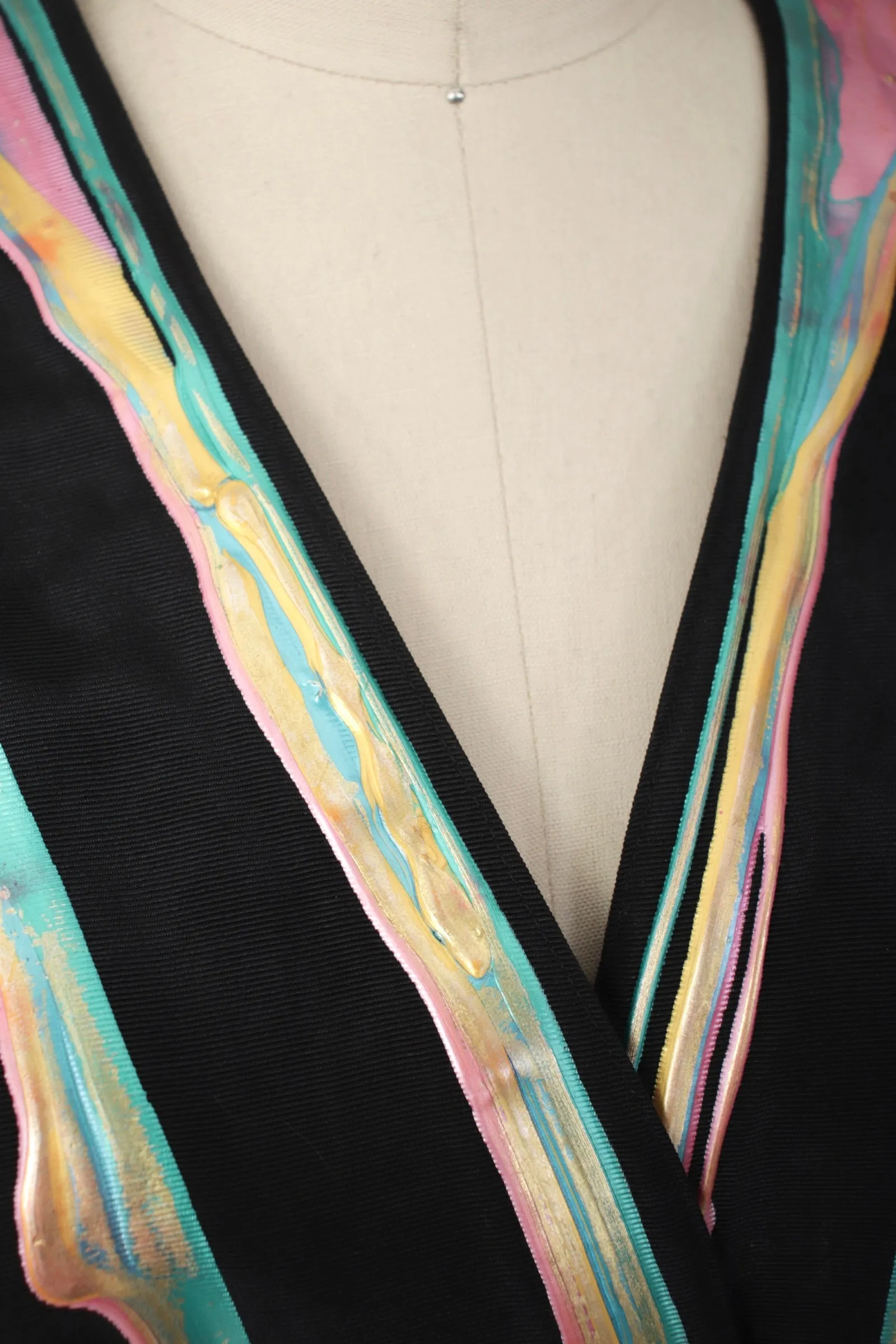 Terry & Toni Art To Wear Wrap Jacket