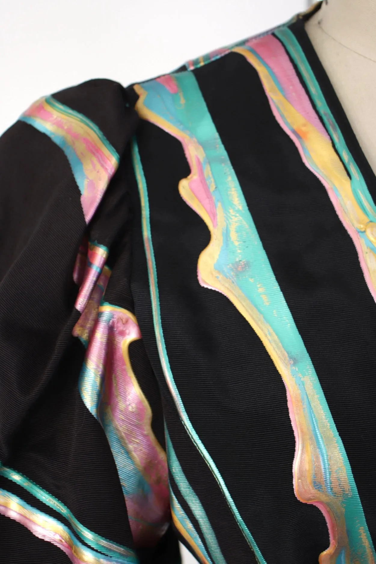 Terry & Toni Art To Wear Wrap Jacket