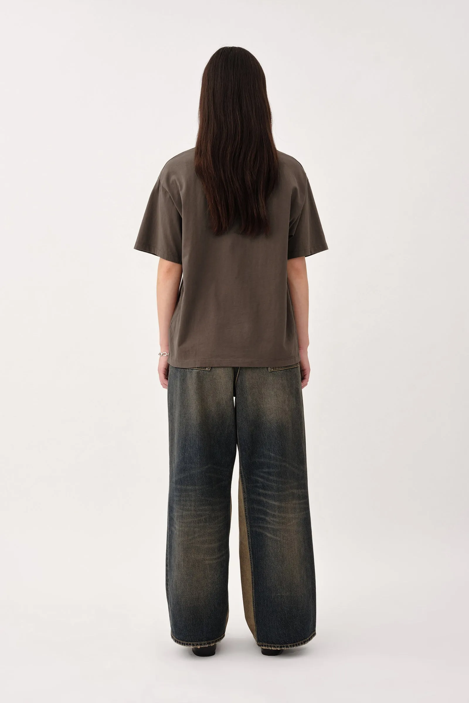 The Staff Tee Embroidery W - Black Olive