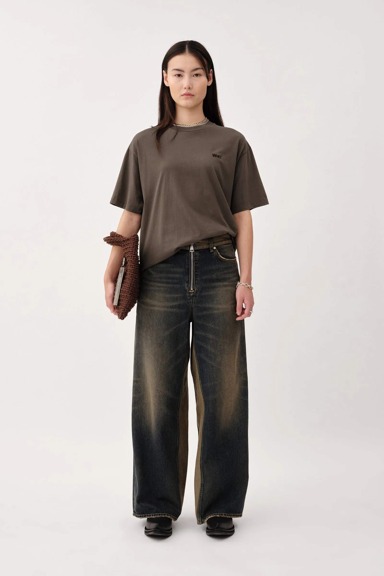 The Staff Tee Embroidery W - Black Olive