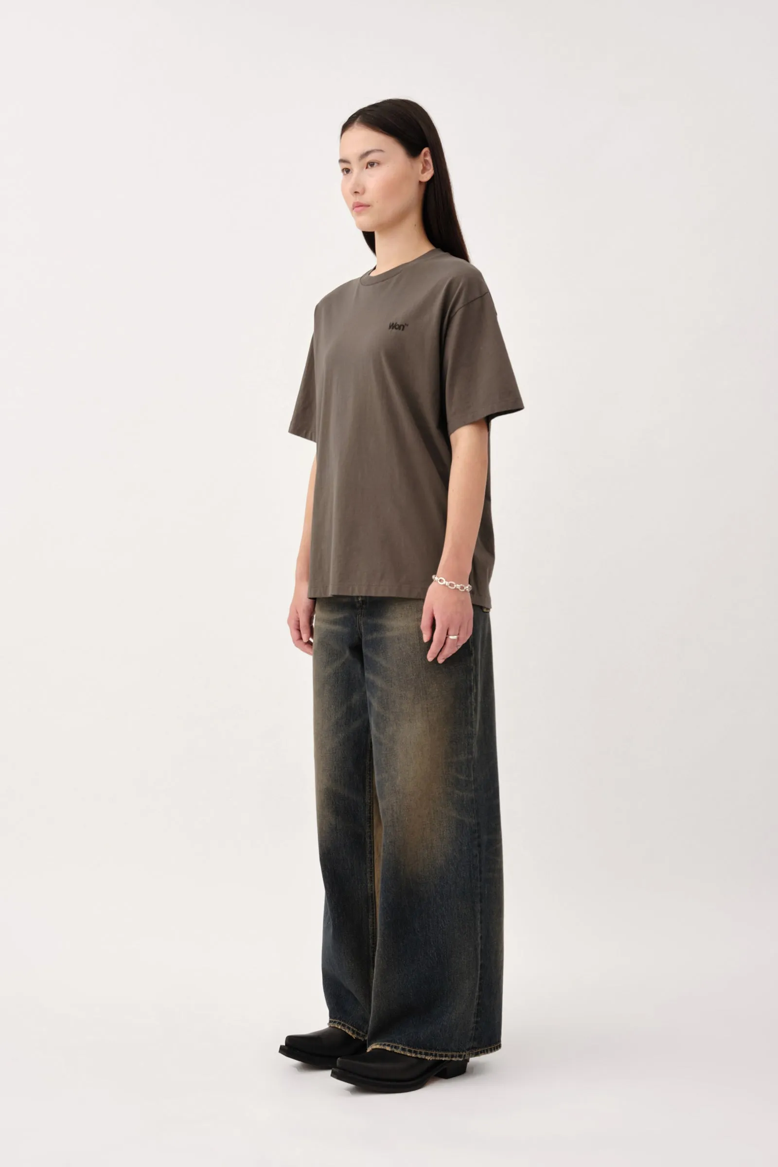 The Staff Tee Embroidery W - Black Olive