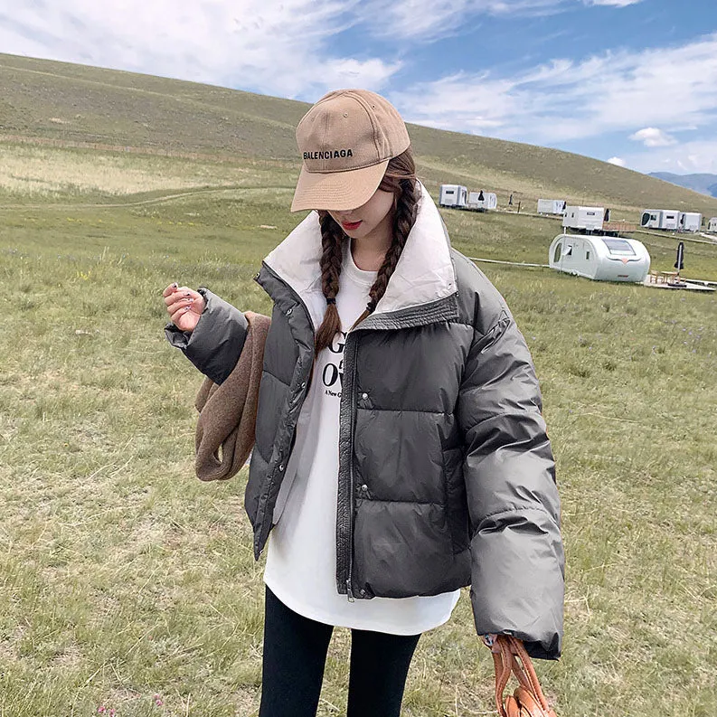Thickened Quilted Raincoat for Women with Windproof Features