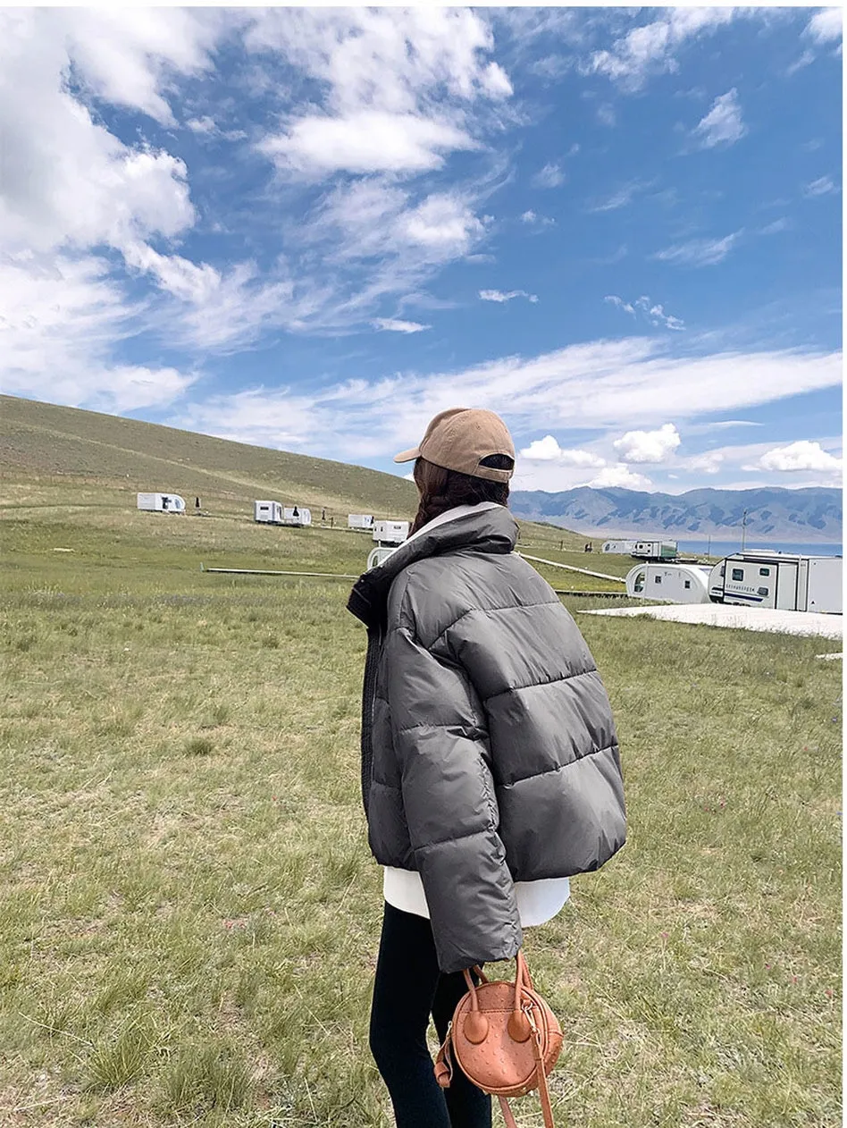 Thickened Quilted Raincoat for Women with Windproof Features